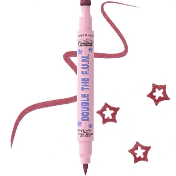 Wet N Wild SpongeBob Double The F.U.N. Liquid Eyeliner and Stamp - Picture 1 of 9
